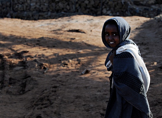 Child receiving medical care